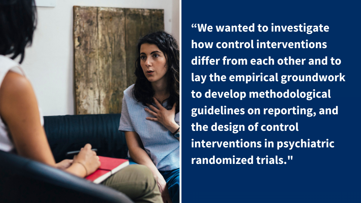 Featured review: Control interventions in randomized trials among people with mental health disorders
